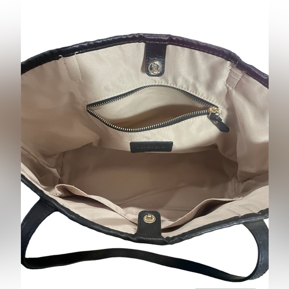 NWOT Lands End Tote/Shoulder bag in Black & Gray - Picture 5 of 9